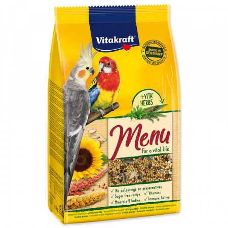 Vitakraft Menu korela a stredne veľké papagáje 1 kg