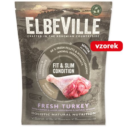 VZORKA Elbeville Senior All Breeds Fresh Turkey Fit & Slim Condition 100 g